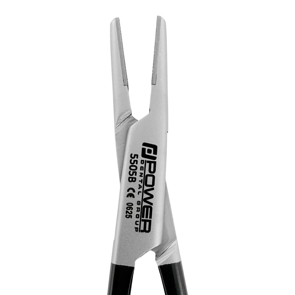 Crile-Wood Needle Holder – Straight, TC Jaws, 15 cm – Black Edition