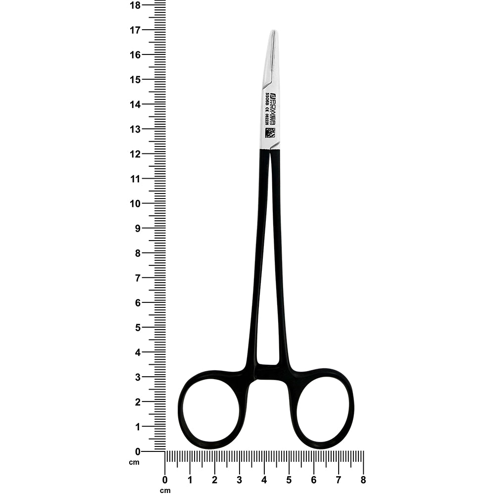 Porte-aiguilles courbé Crile-Wood Black Edition, 15 cm