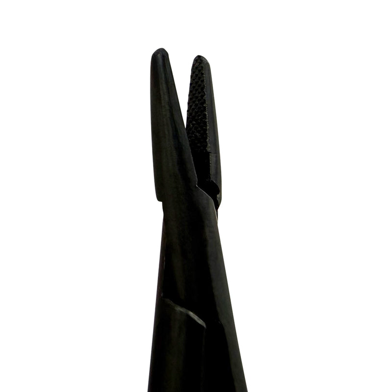 Portaagujas recto Castroviejo – Edición Negra, 18 cm 