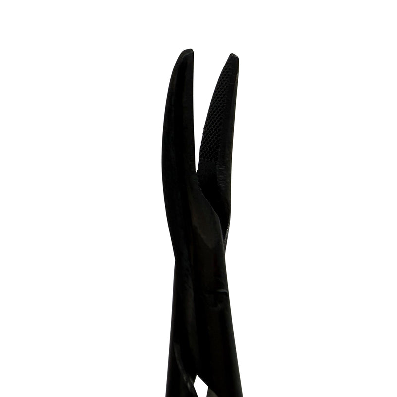 Porte-aiguilles incurvé Power Castroviejo – Titane, T/C, 16 cm – Édition Noire