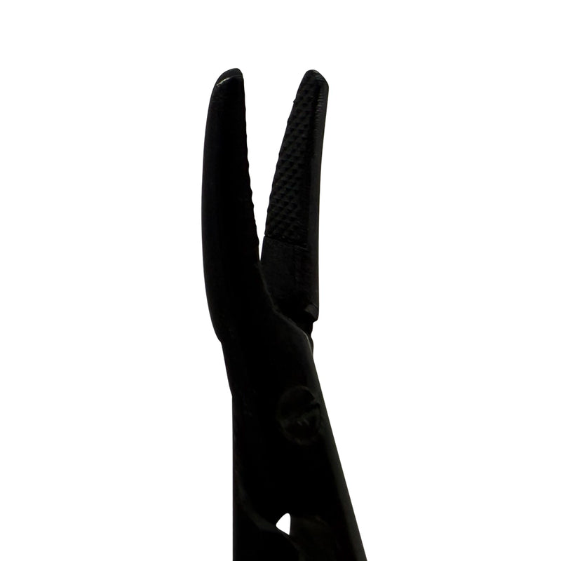 Portaagujas curvo Castroviejo – Edición Negra, 16 cm
