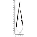 Power Castroviejo Needle Holder – Curved, 7.1 in (18 cm) – Black Titanium, Tungsten Carbide