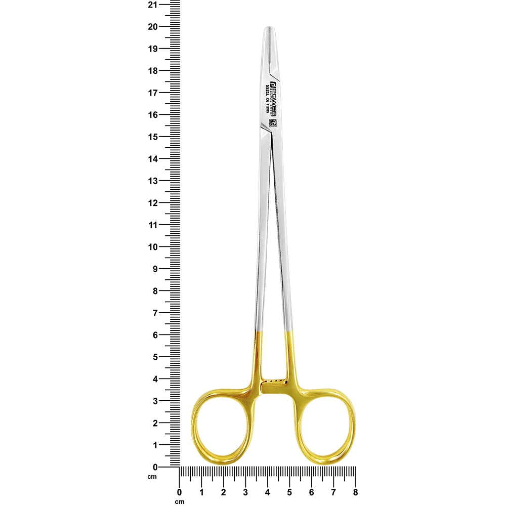 Porte-aiguille droit Mayo-Hegar – Acier doré, 20 cm (T/C)