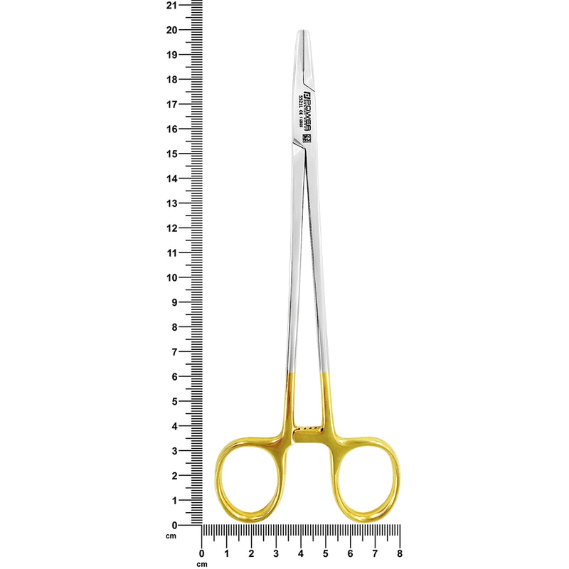 Porte-aiguille droit Mayo-Hegar – Acier doré, 20 cm (T/C)