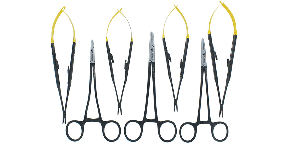 NEEDLE HOLDER X POWER BLACK TITANIUM SET OF 7 5513B CASTROVIEJO X POWER STR T/C 16cm BLACK