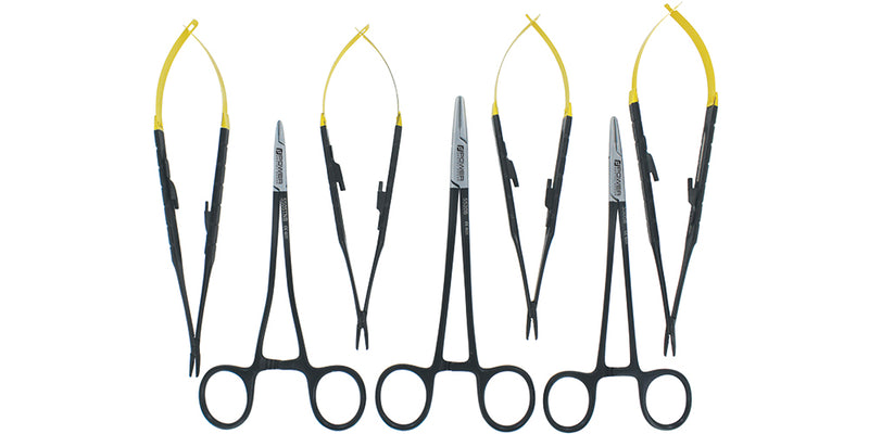 NEEDLE HOLDER X POWER BLACK TITANIUM SET OF 7 5513B CASTROVIEJO X POWER STR T/C 16cm BLACK