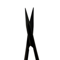 Power Castroviejo Micro Surgery Tissue Cutting Scissors – Curved, 7.1 in (18 cm) – Black Titanium