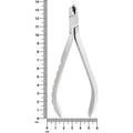 Alicates de corte distal para ortodoncia T/C, sujeción de seguridad, 13,5 cm, tamaño máximo de corte del alambre: 0,020/0,018/0,025 