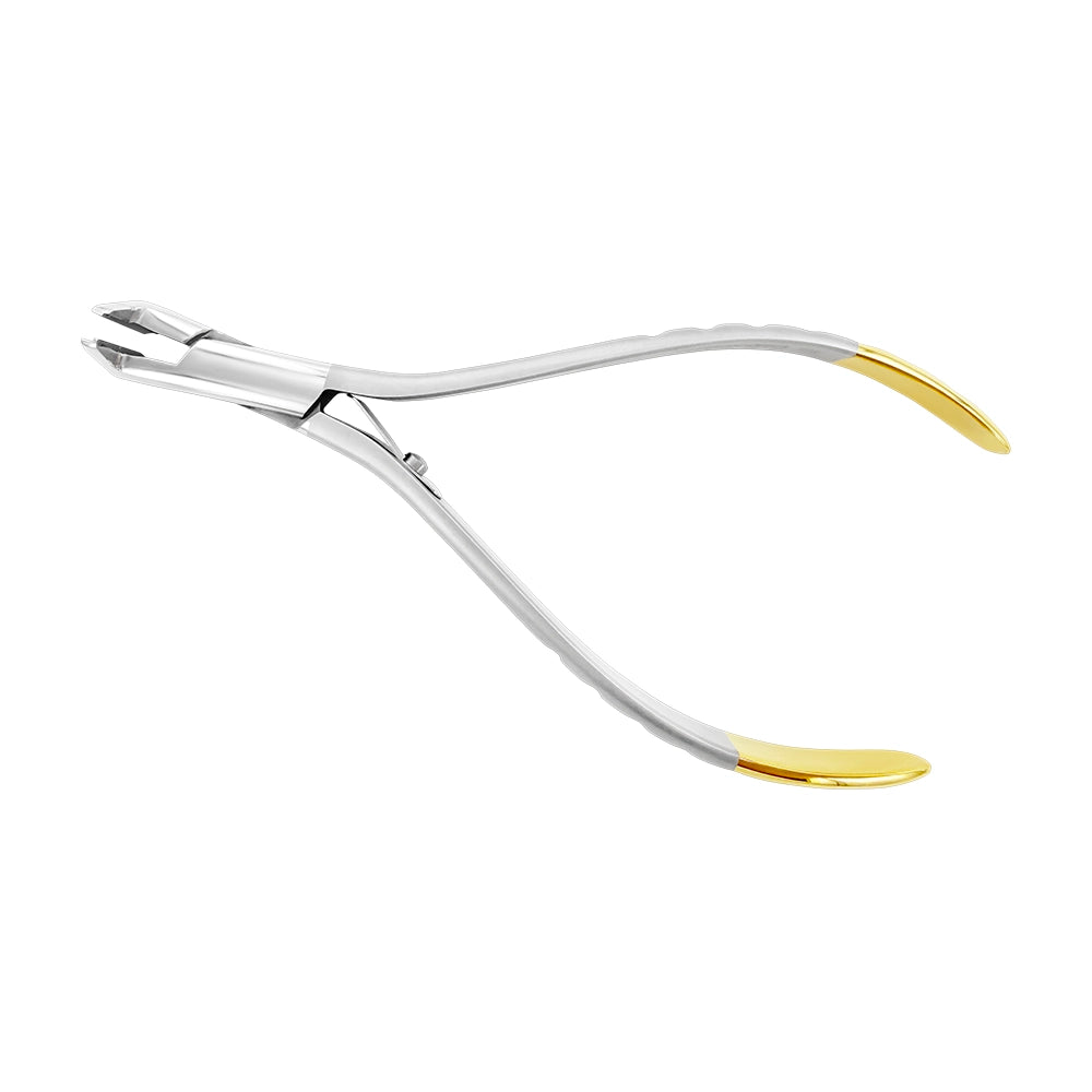 Alicates de corte distal para ortodoncia T/C, sujeción de seguridad, mango largo, 14,5 cm, tamaño máximo de corte del alambre: 0,020/0,018/0,025 
