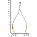 Alicates de corte distal para ortodoncia T/C, sujeción de seguridad, mango largo, 14,5 cm, tamaño máximo de corte del alambre: 0,020/0,018/0,025 