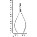 Alicates de corte distal para ortodoncia T/C, sujeción de seguridad fina, 12,5 cm, tamaño máximo de corte del alambre: 0,020/0,018/0,025 