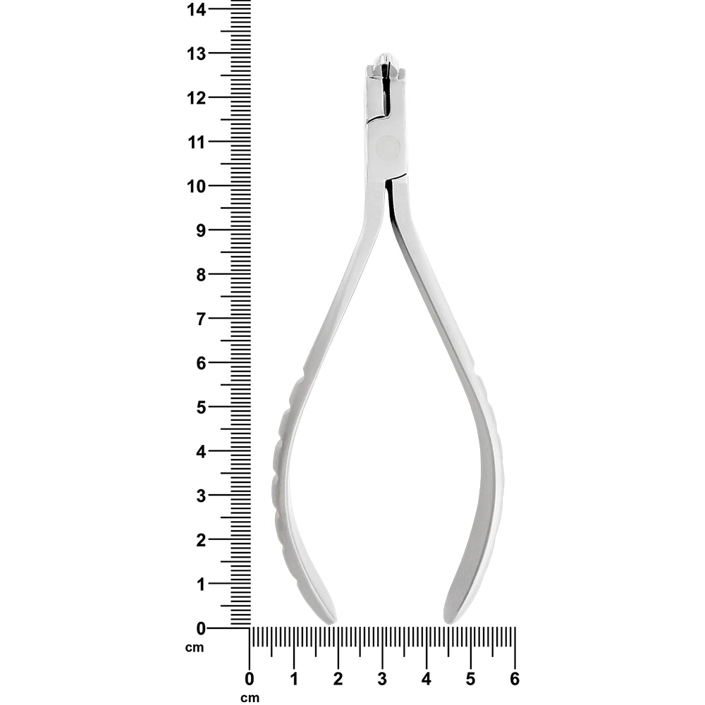 Alicates de corte distal para ortodoncia T/C, sujeción de seguridad fina, 12,5 cm, tamaño máximo de corte del alambre: 0,020/0,018/0,025 