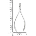 Alicates de corte distal para ortodoncia, T/C, sujeción de seguridad, 12 cm, tamaño máximo de corte del alambre: 0,020/0,018/0,025 