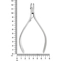 Pince coupante orthodontique distale T/C sans maintien pour fil de 11,5 cm max. pour fil souple de taille 0,020 