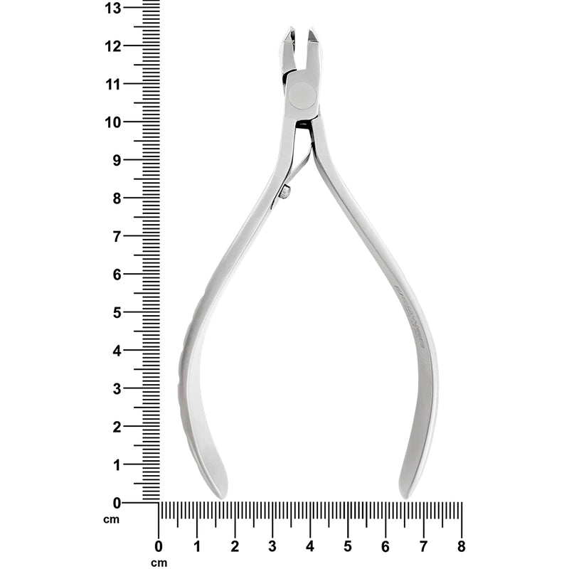 Pince coupante orthodontique distale T/C sans maintien pour fil de 11,5 cm max. pour fil souple de taille 0,020 