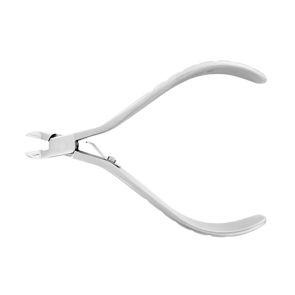 Cortador de ligaduras para ortodoncia T/C, delgado, ángulo 15, 13 cm, corte máximo de alambre blando de 0,020 