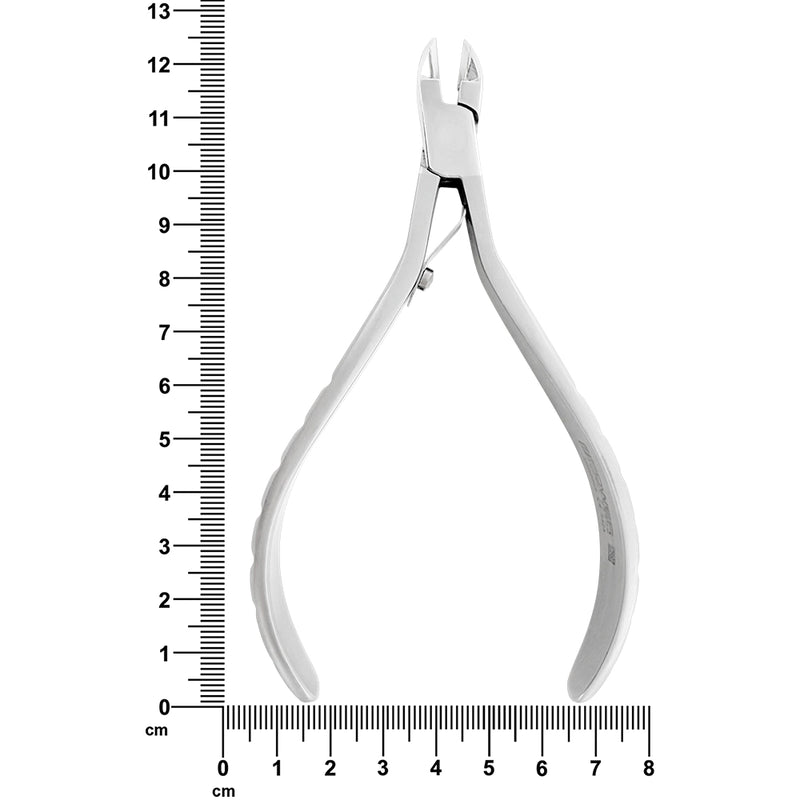 Cortador de ligaduras para ortodoncia T/C, delgado, ángulo 15, 13 cm, corte máximo de alambre blando de 0,020 