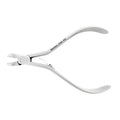 Cortador de ligaduras de ortodoncia recto y delgado, T/C, 13 cm, corte máximo de alambre blando de 0,020 mm 