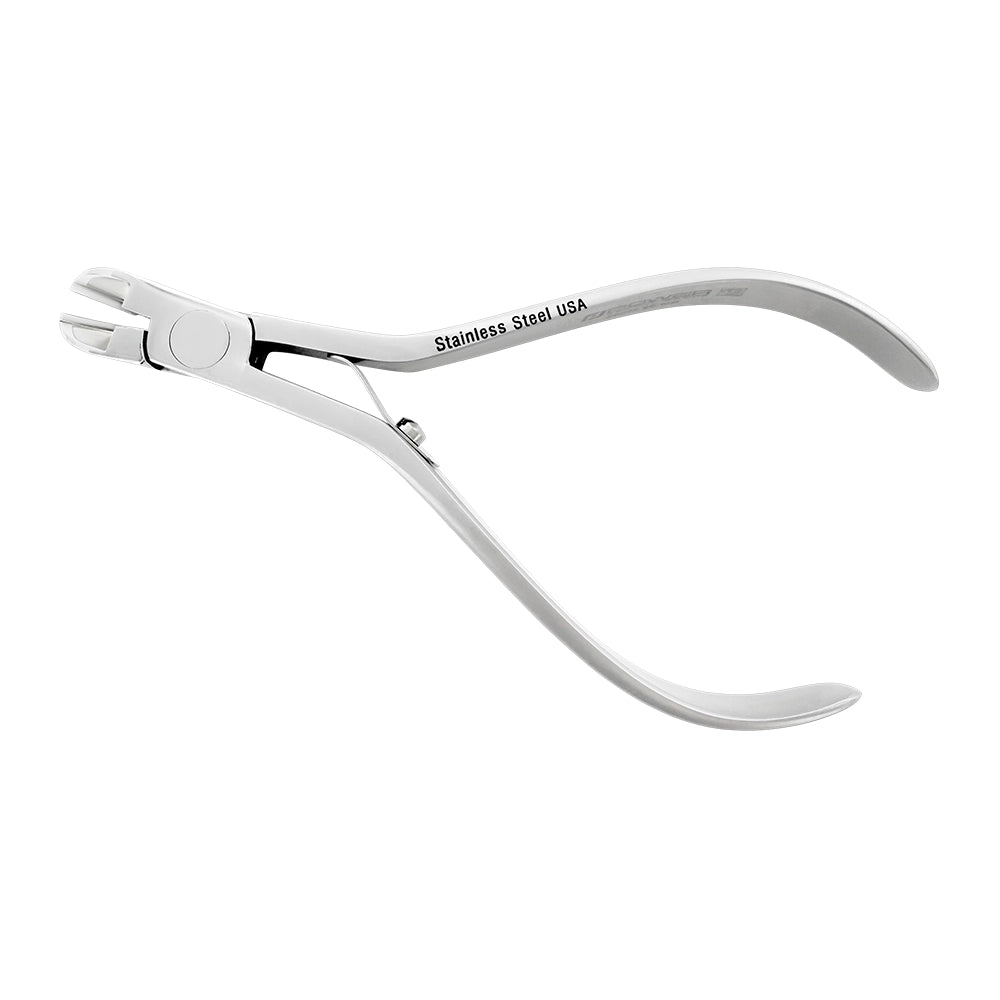 Cortador de ligaduras de ortodoncia recto y delgado, T/C, 13 cm, corte máximo de alambre blando de 0,020 mm 