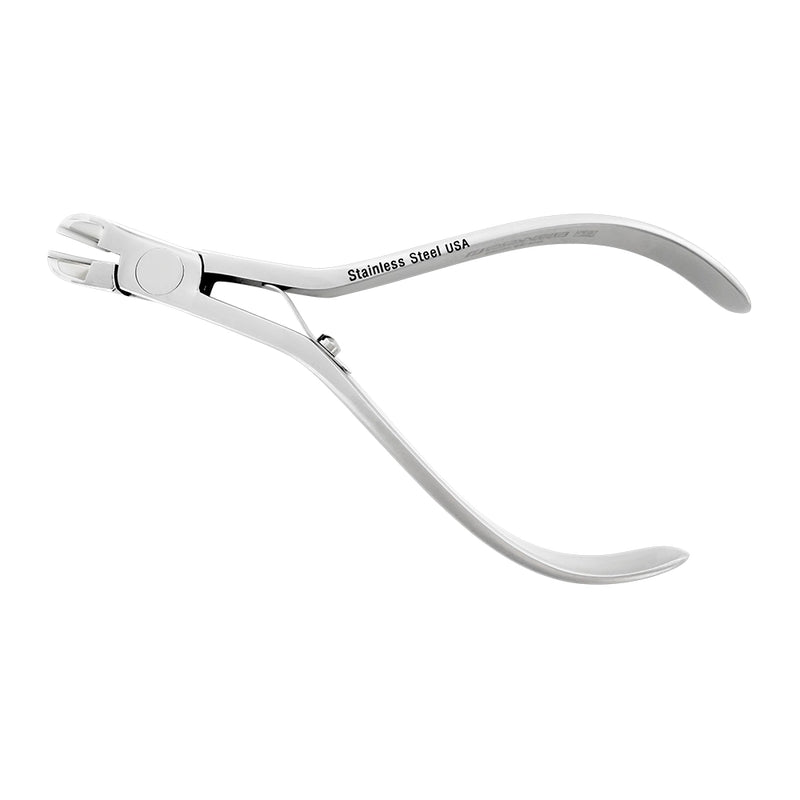 Cortador de ligaduras de ortodoncia recto y delgado, T/C, 13 cm, corte máximo de alambre blando de 0,020 mm 