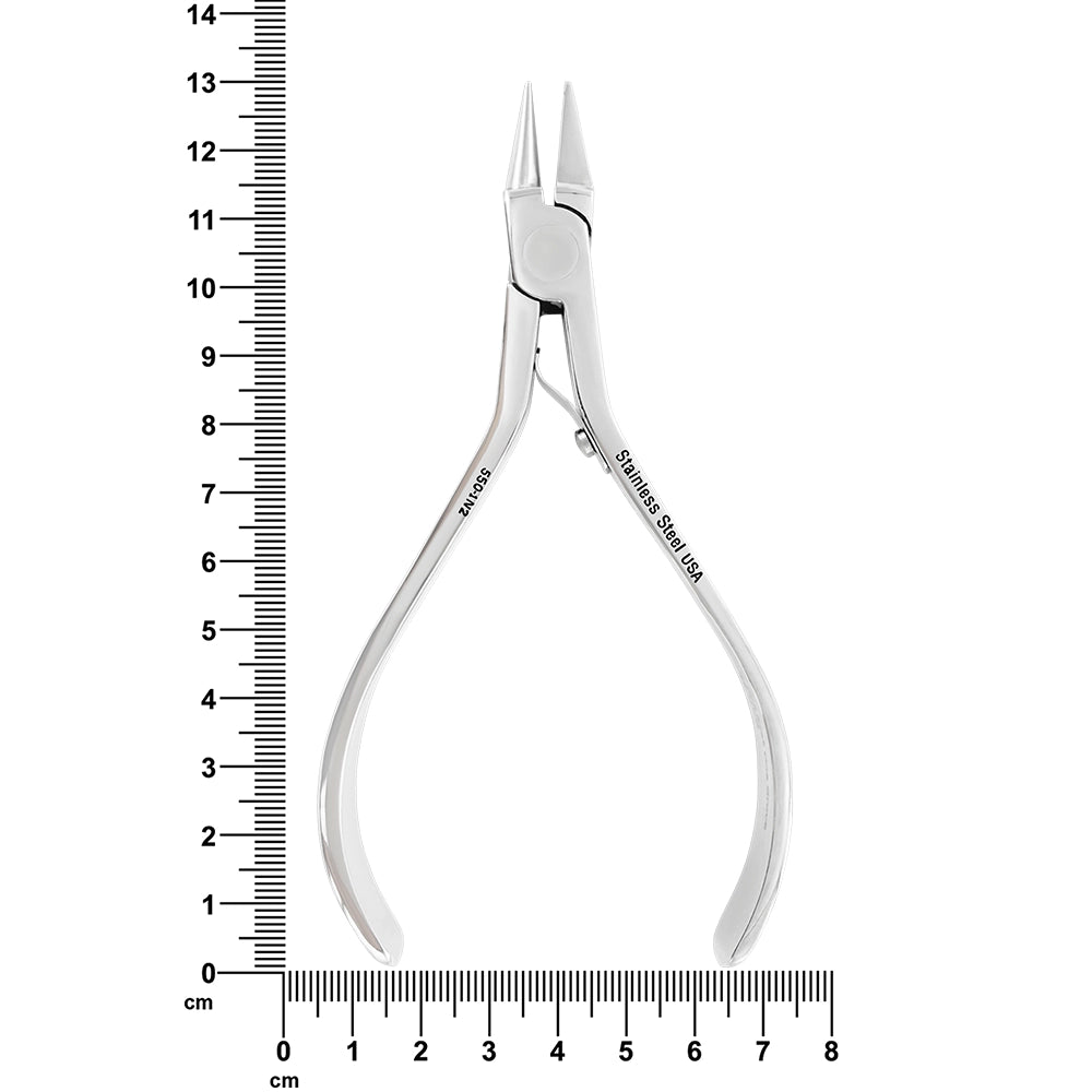 Pince orthodontique à bec long 13 cm, 1 rainure