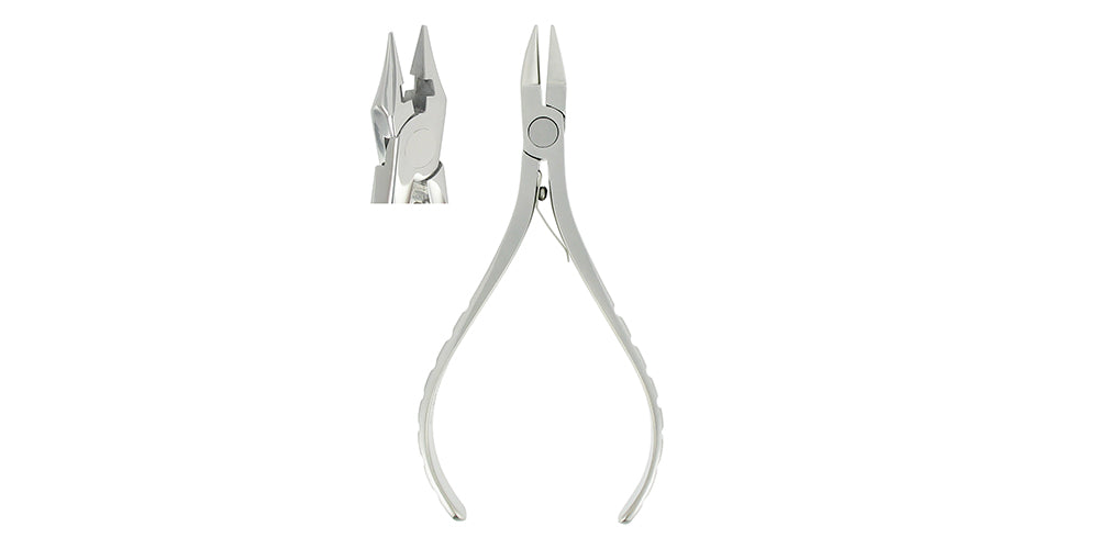 ORTHODONTIC PLIER BIRD BEAK WITH SOFT WIRE CUTTER 12cm