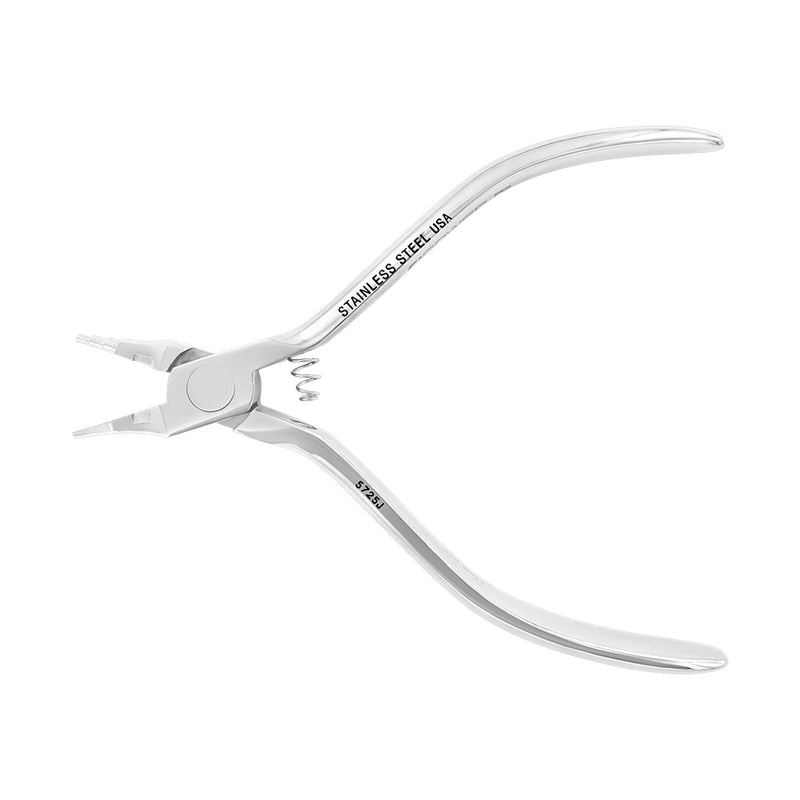 Pince orthodontique en tweed pour former des boucles, à trois barillets, fil souple