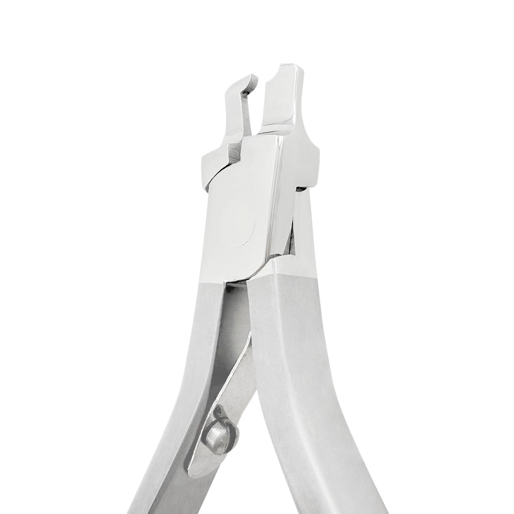 Sertissage de couronnes et de bagues orthodontiques avec une pince