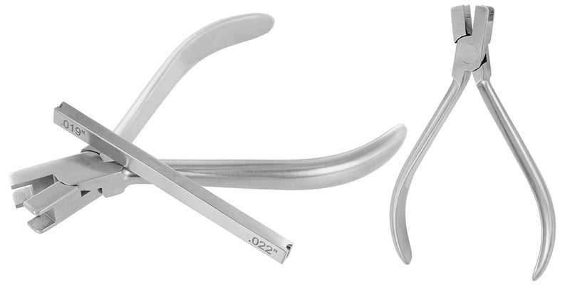 ORTHODONTIC PLIER TORQUE BENDING PLIER TWIN HEAD with key 0.019 / 0.022 (P05-01)