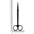 Ciseaux à sutures Kelly Super Cut – Droits, 16 cm – Titane noir