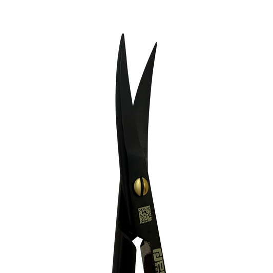 Ciseaux Kelly Super Cut – Courbes, 16 cm, Suture – Édition Noire