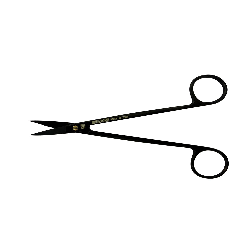 Ciseaux à sutures Kelly Super Cut – Courbes, 6,3 po (16 cm) – Titane noir