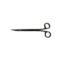 Power Bow Dean Scissors –  Curved, 6.9 in (17.5 cm) – Black Titanium
