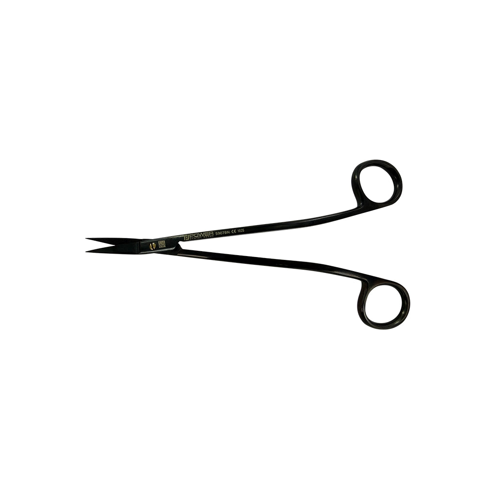 Tijeras Power Bow Dean – Curvas, 6.9 in (17.5 cm) – Titanio Negro