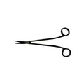 Power Bow Dean Scissors –  Curved, 6.9 in (17.5 cm) – Black Titanium