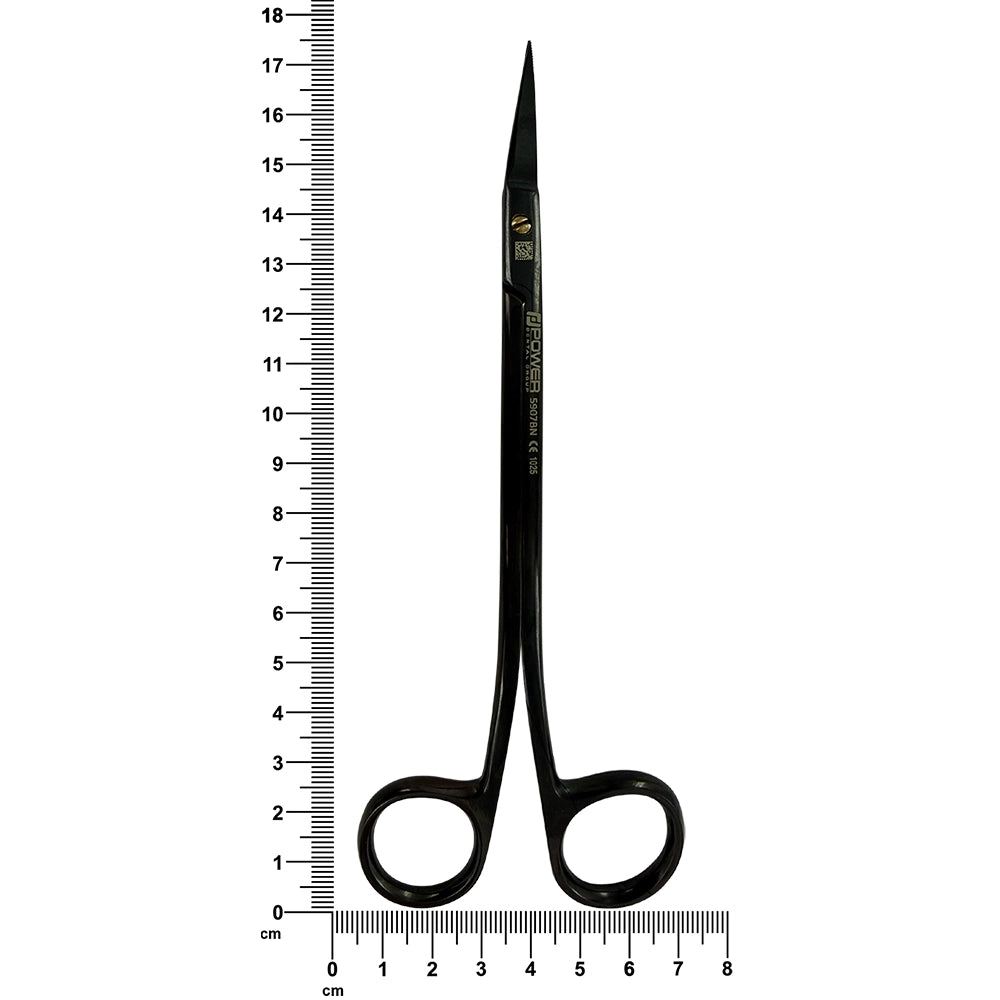 Tijeras Power Bow Dean – Curvas, 6.9 in (17.5 cm) – Titanio Negro
