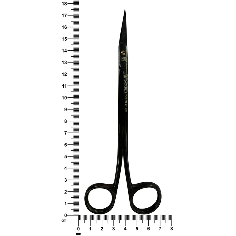 Tijeras Power Bow Dean – Curvas, 6.9 in (17.5 cm) – Titanio Negro