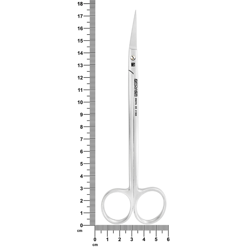 Dean Ciseaux courbés – 17,5 cm – Vis en titane doré