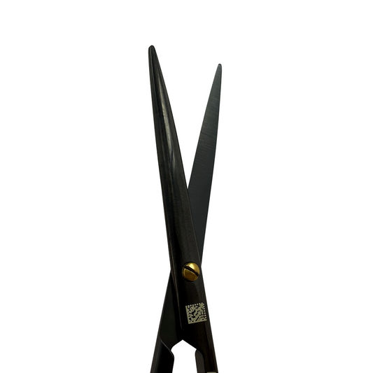 Tijeras de sutura Metzenbaum Super Cut – Rectas, 14,5 cm (5,7 pulg.) – Titanio negro