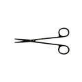 Ciseaux Metzenbaum Super Cut pour sutures – Courbés, 14 cm (5,7 po) – Titane noir