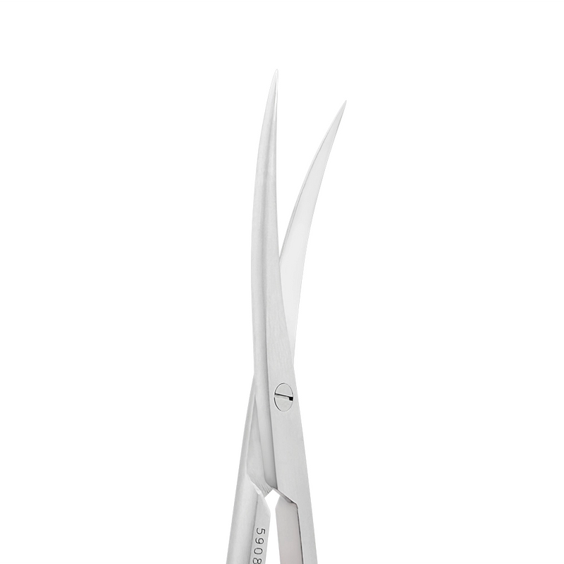 Close-up of pointed tips on curved Metzenbaum Super Cut scissors 5908SCP
