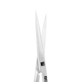 Blade detail of straight Metzenbaum Super Cut scissors with pointed tips