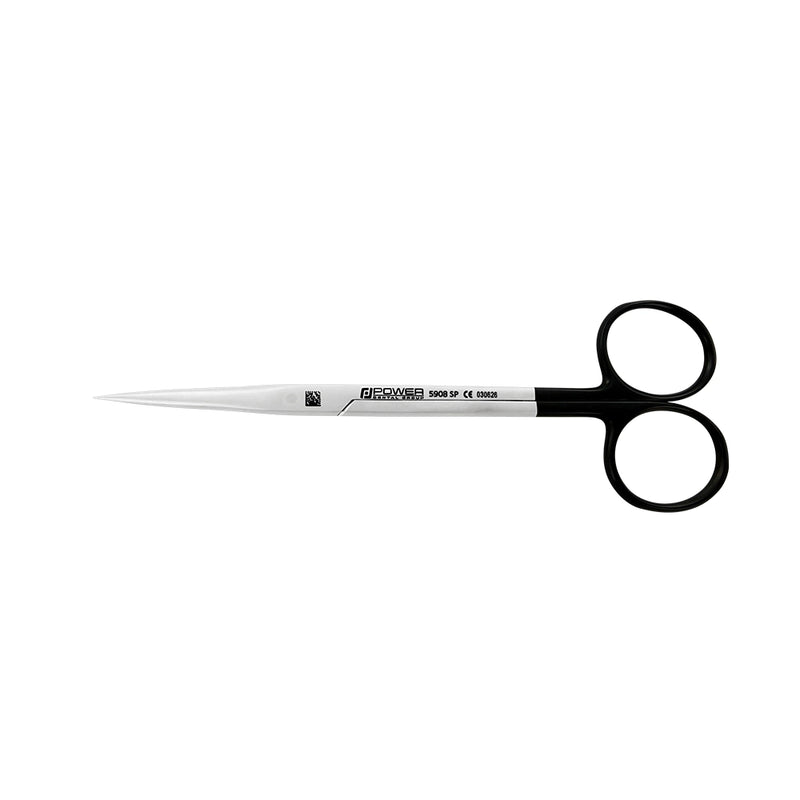 Metzenbaum Super Cut scissors straight pointed tips horizontal view