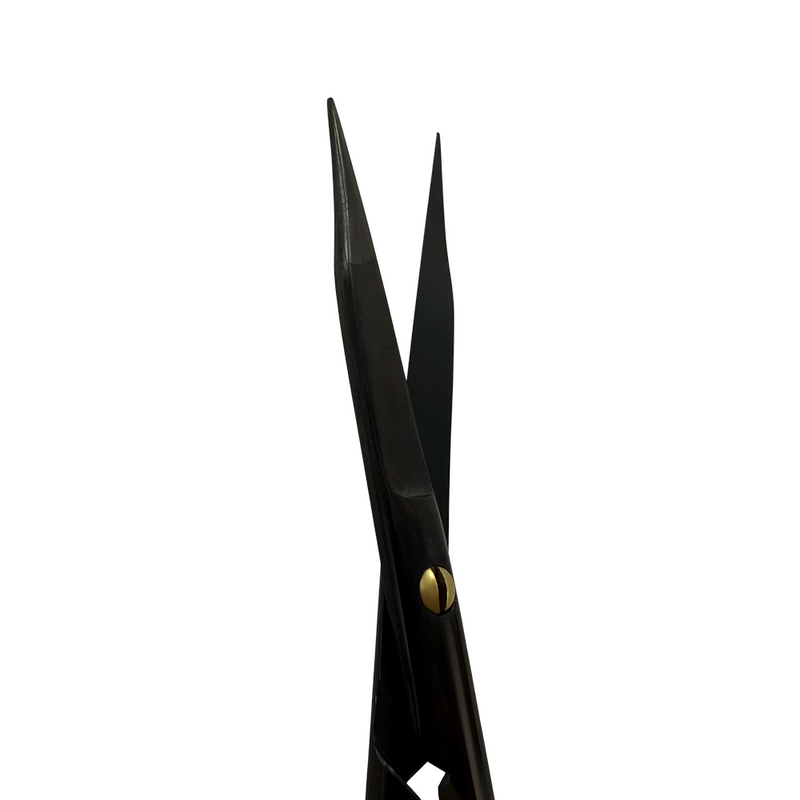 Ciseaux Power Bow Goldman-Fox – Droits, 12,5 cm – Titane noir