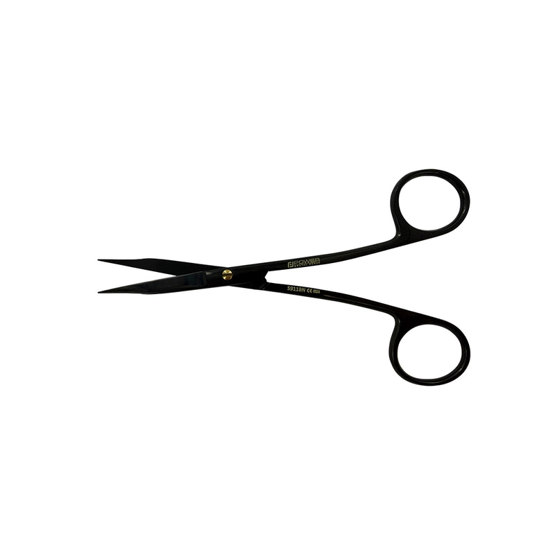 Ciseaux Power Bow Goldman-Fox – Droits, 12,5 cm – Titane noir