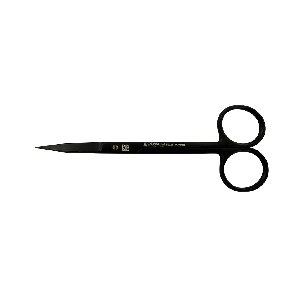 Tijeras de sutura Goldman-Fox Super Cut – Rectas, 12,5 cm (4,9 pulg.) – Titanio negro