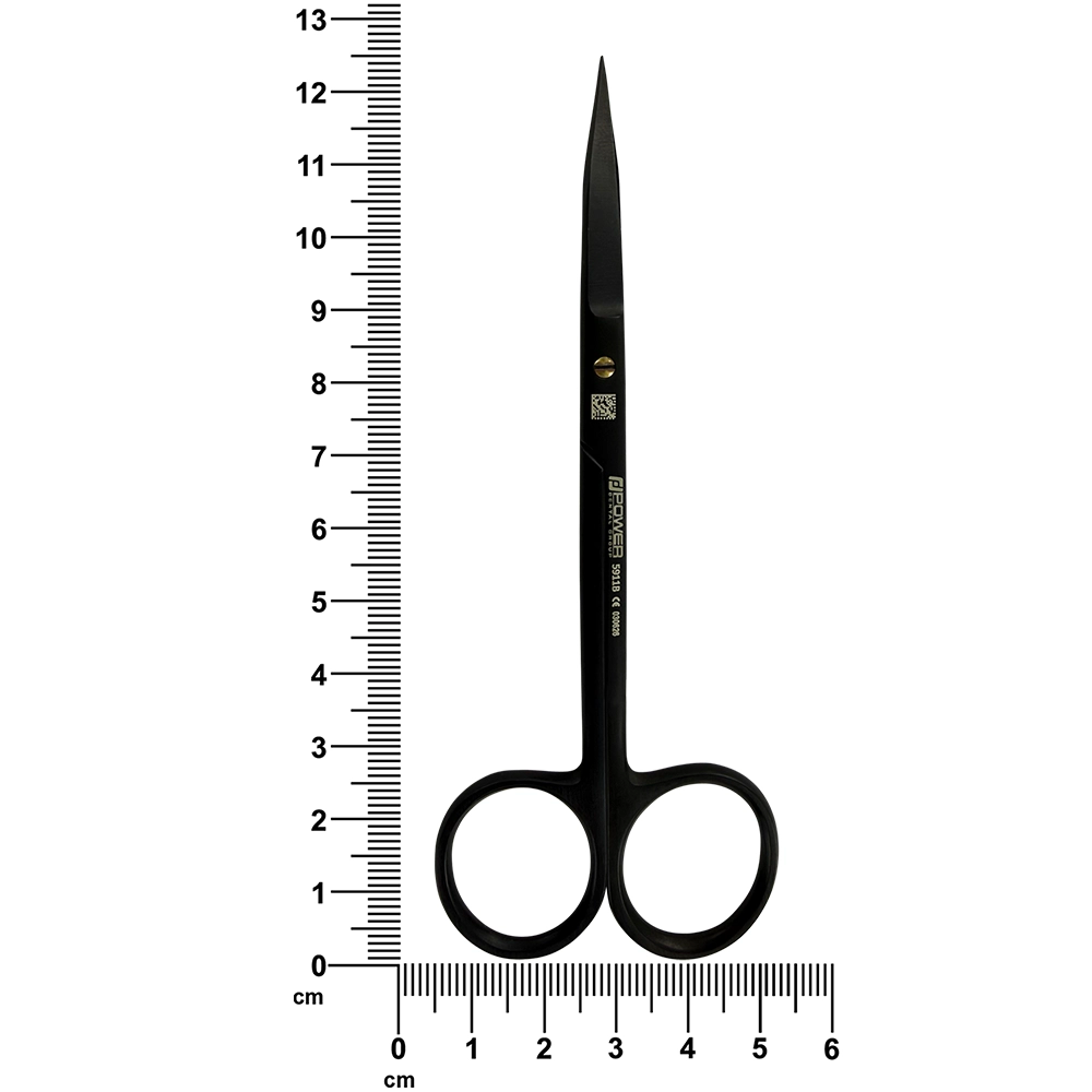 Tijeras de sutura Goldman-Fox Super Cut – Rectas, 12,5 cm (4,9 pulg.) – Titanio negro