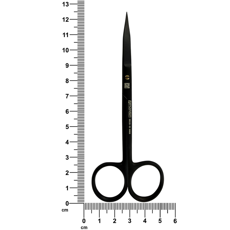 Tijeras de sutura Goldman-Fox Super Cut – Rectas, 12,5 cm (4,9 pulg.) – Titanio negro