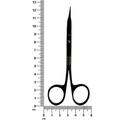 Power Bow Goldman-Fox Scissors – Curved, 4.9 in (12.5 cm) – Black Titanium