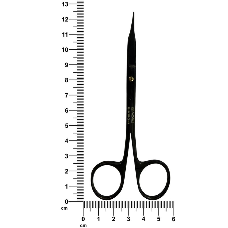 Tijeras Power Bow Goldman-Fox – Curvas, 4.9 pulgadas (12.5 cm) – Titanio Negro